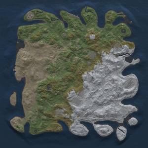 Thumbnail Rust Map: Procedural Map, Size: 4500, Seed: 1544577043, 19 Monuments