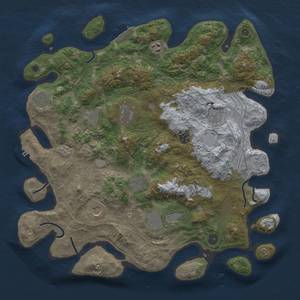 Thumbnail Rust Map: Procedural Map, Size: 4250, Seed: 1362253895, 20 Monuments