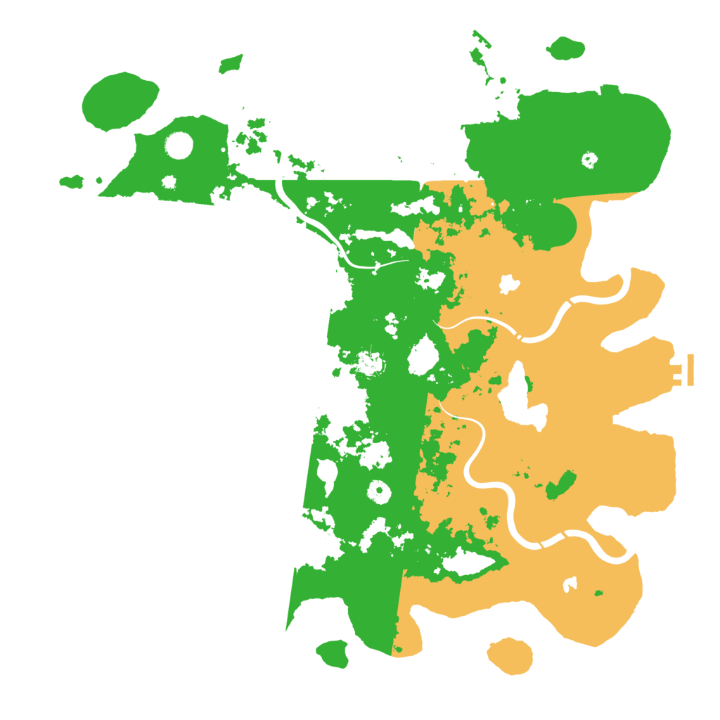 Biome Rust Map: Procedural Map, Size: 4600, Seed: 11078