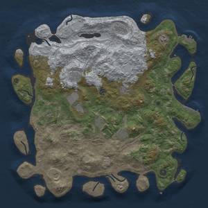 Thumbnail Rust Map: Procedural Map, Size: 4500, Seed: 2132819888, 20 Monuments