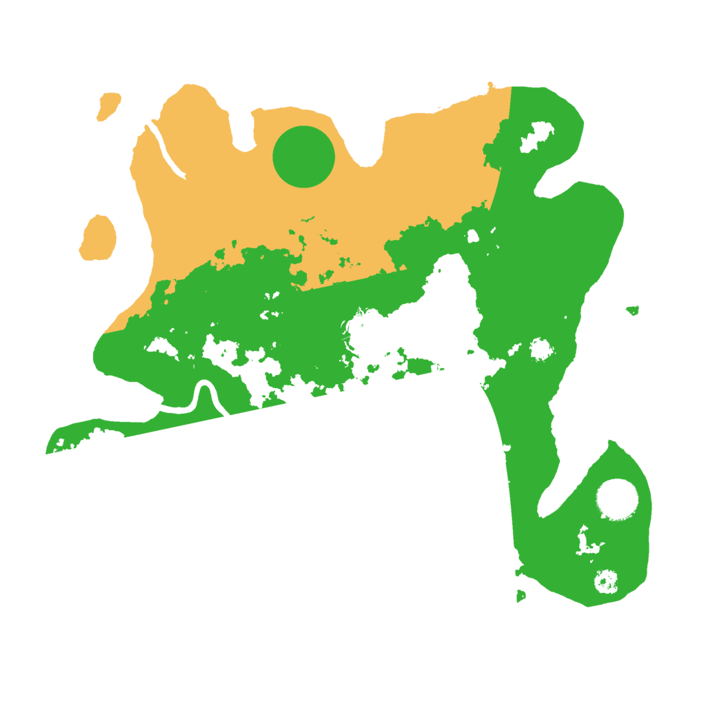 Biome Rust Map: Procedural Map, Size: 3000, Seed: 1205804