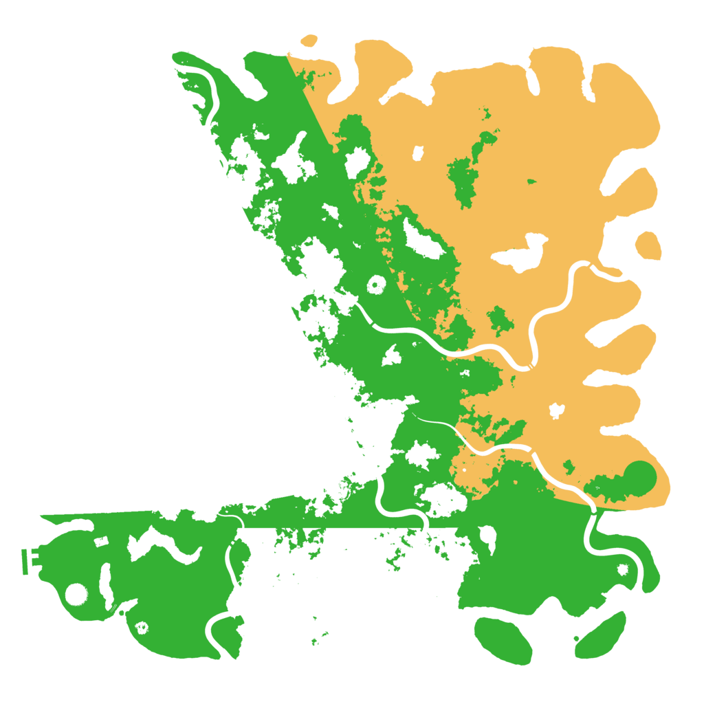 Biome Rust Map: Procedural Map, Size: 5555, Seed: 123456