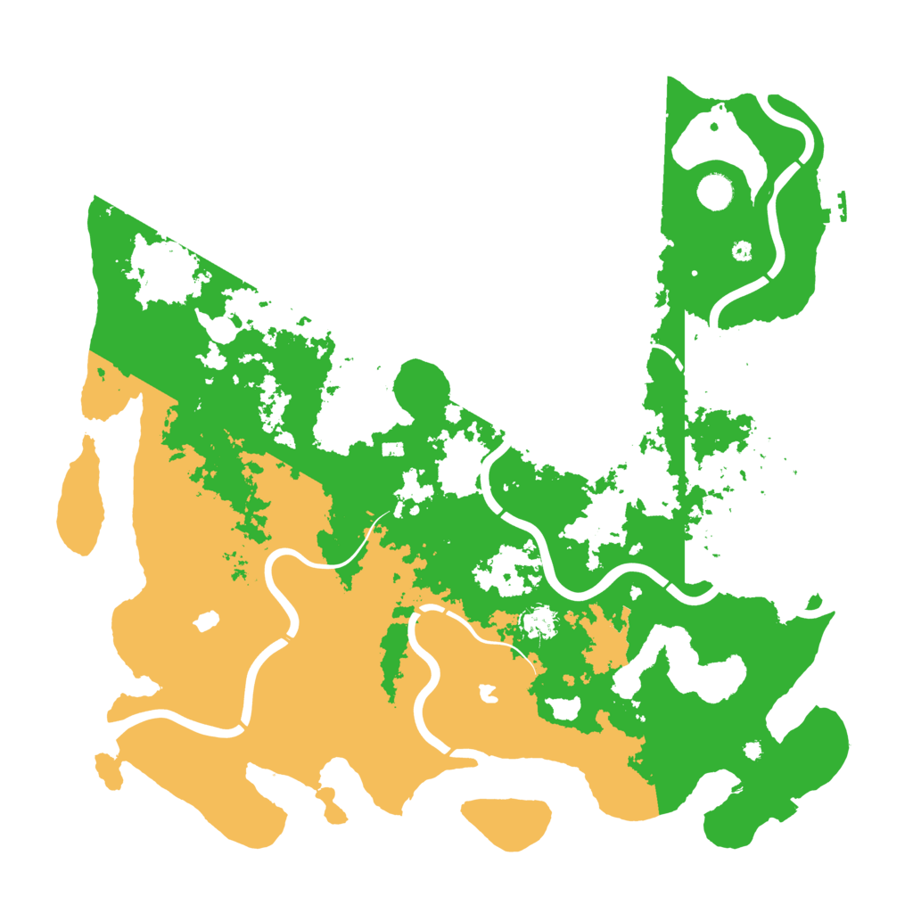 Biome Rust Map: Procedural Map, Size: 4500, Seed: 670484066