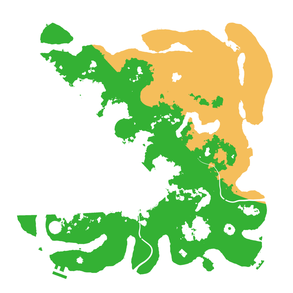 Biome Rust Map: Procedural Map, Size: 4000, Seed: 555648