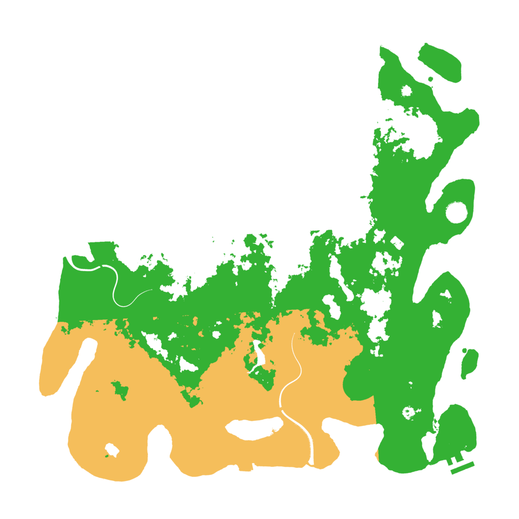 Biome Rust Map: Procedural Map, Size: 4300, Seed: 1707442667