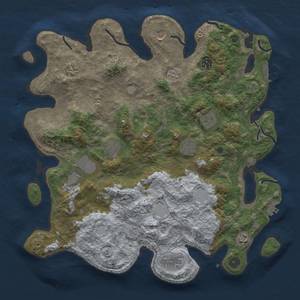 Thumbnail Rust Map: Procedural Map, Size: 4150, Seed: 730582632, 19 Monuments