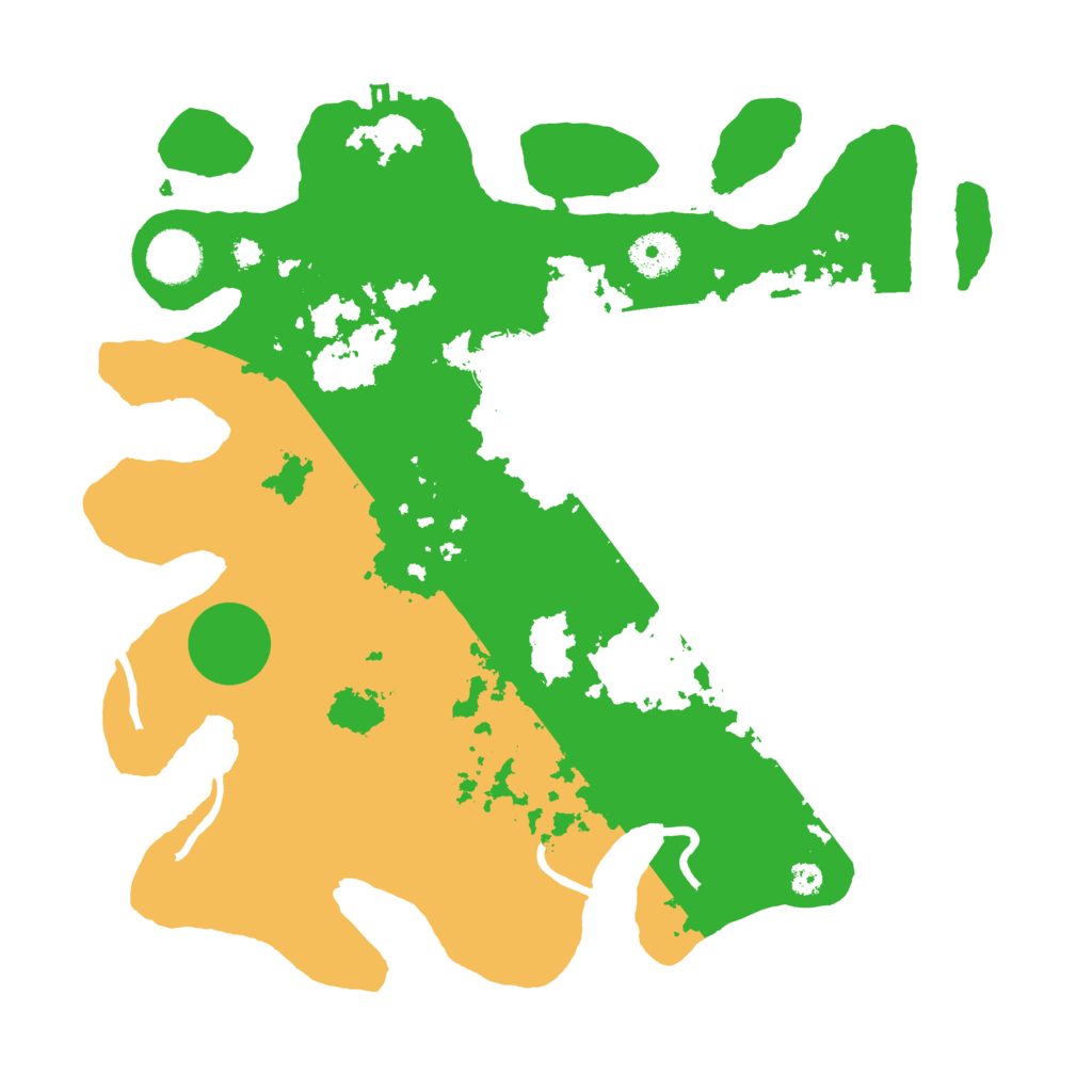 Biome Rust Map: Procedural Map, Size: 3500, Seed: 842022
