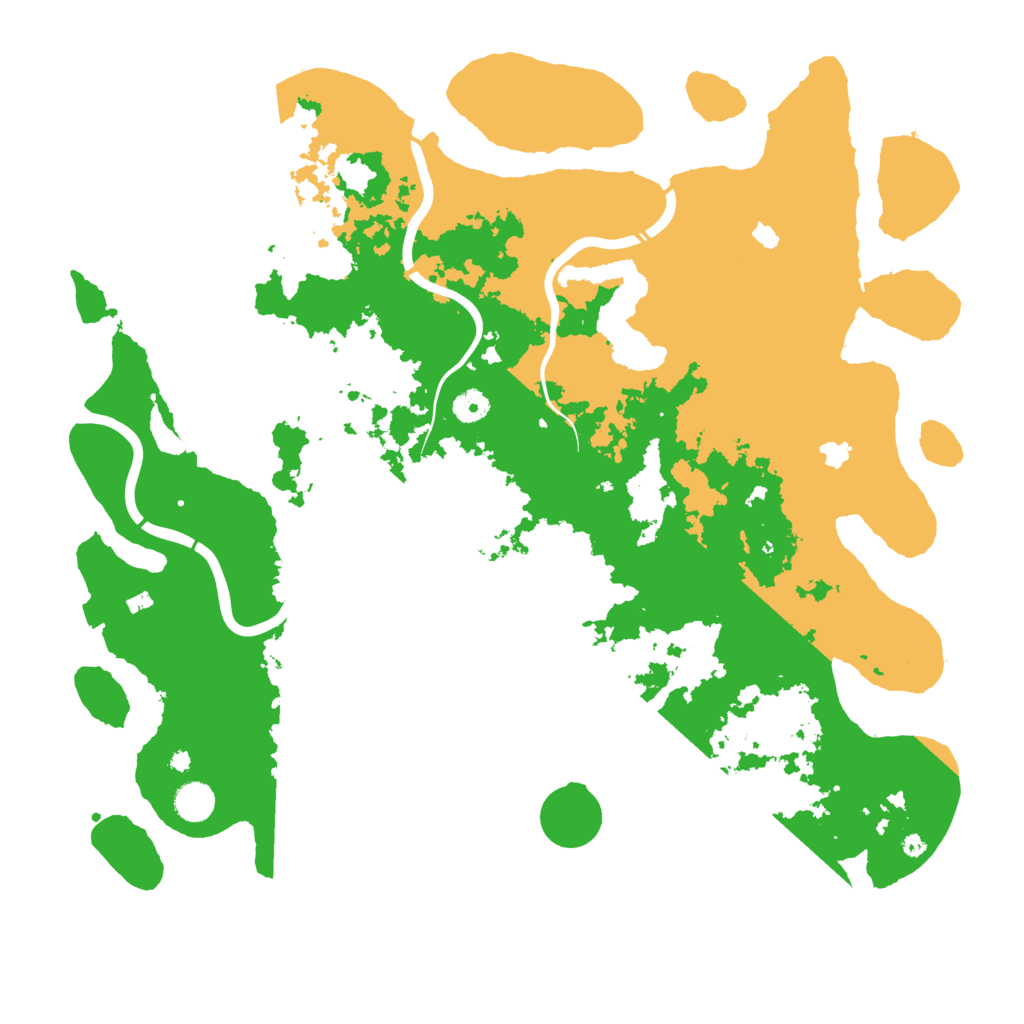 Biome Rust Map: Procedural Map, Size: 4500, Seed: 142156