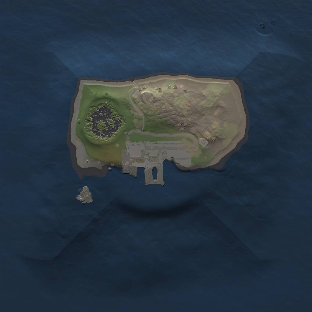 Rust Map: Procedural Map, Size: 1000, Seed: 1616, 4 Monuments