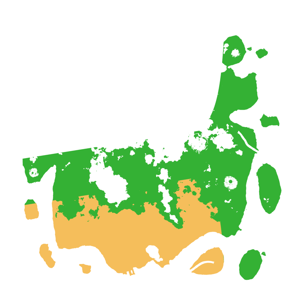 Biome Rust Map: Procedural Map, Size: 3500, Seed: 1343659246