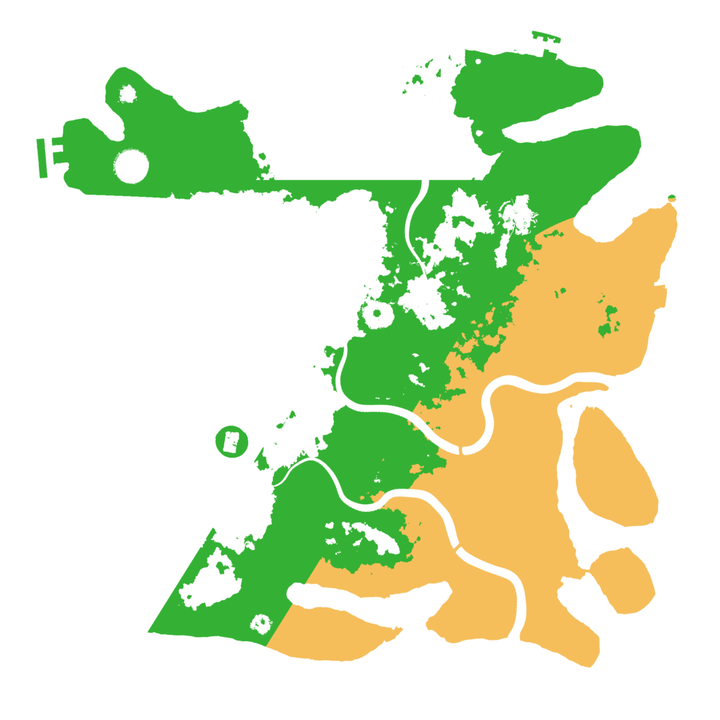 Biome Rust Map: Procedural Map, Size: 3700, Seed: 890457957