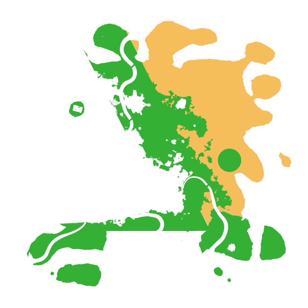 Biome Rust Map: Procedural Map, Size: 3500, Seed: 59298952