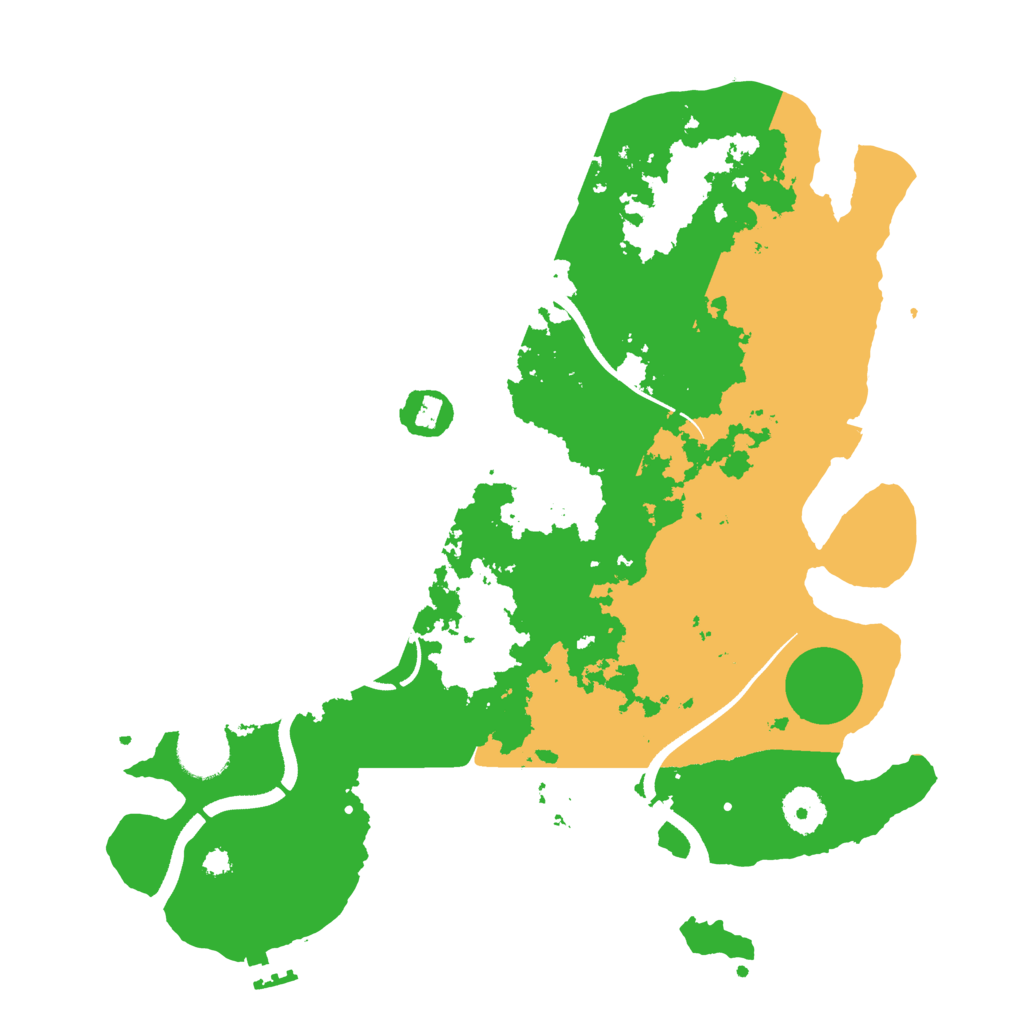 Biome Rust Map: Procedural Map, Size: 3500, Seed: 5244876