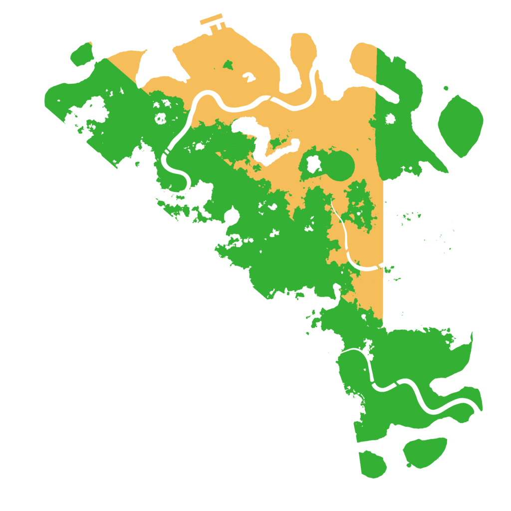 Biome Rust Map: Procedural Map, Size: 4500, Seed: 1628447491