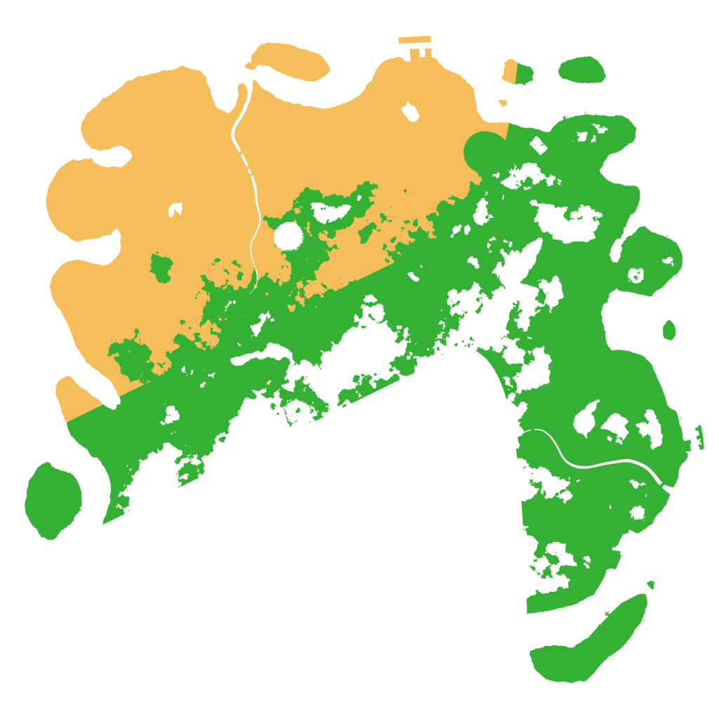 Biome Rust Map: Procedural Map, Size: 4500, Seed: 1927047986
