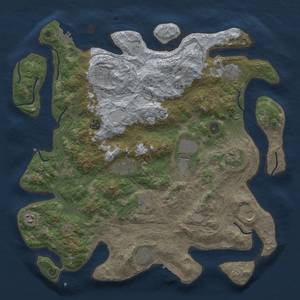 Thumbnail Rust Map: Procedural Map, Size: 4250, Seed: 240268629, 20 Monuments