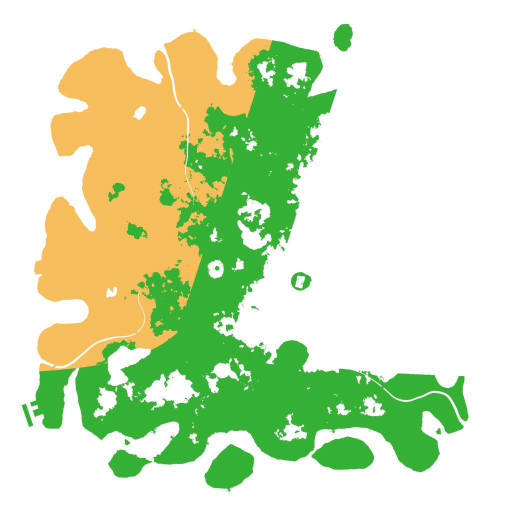 Biome Rust Map: Procedural Map, Size: 4500, Seed: 580390600