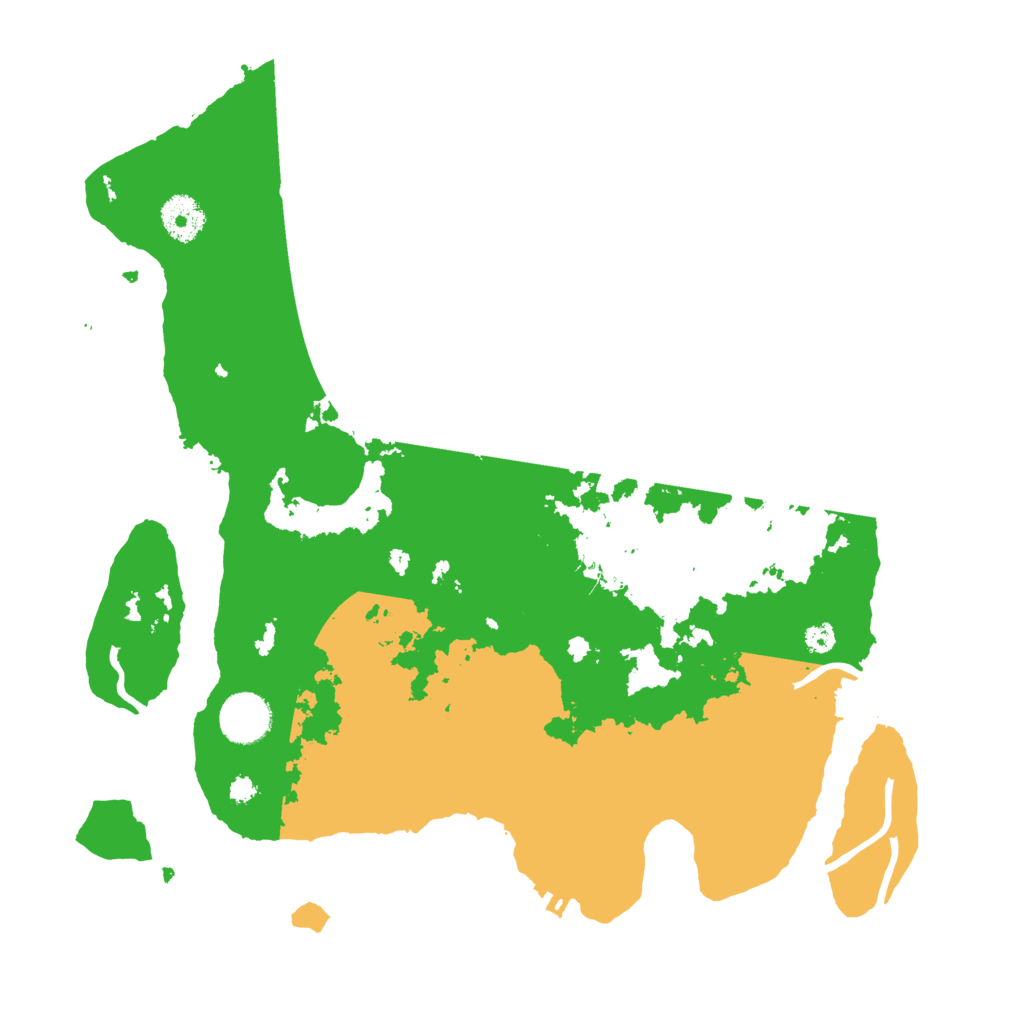 Biome Rust Map: Procedural Map, Size: 3500, Seed: 611