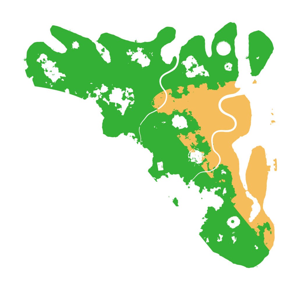 Biome Rust Map: Procedural Map, Size: 3700, Seed: 406170542