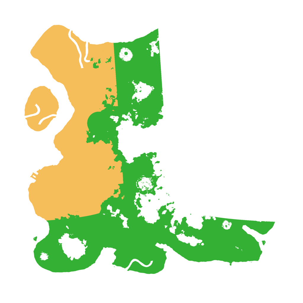 Biome Rust Map: Procedural Map, Size: 3500, Seed: 955540247