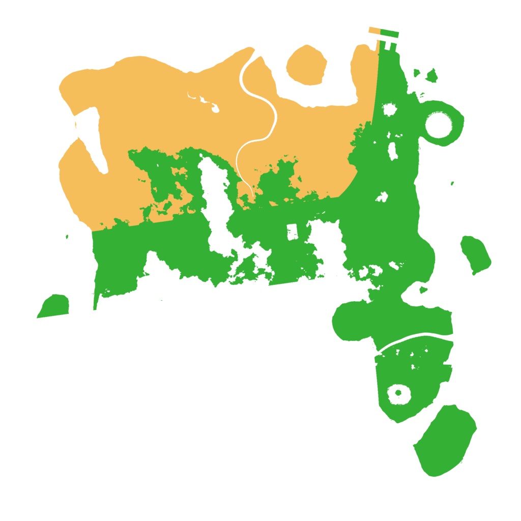 Biome Rust Map: Procedural Map, Size: 3500, Seed: 371454