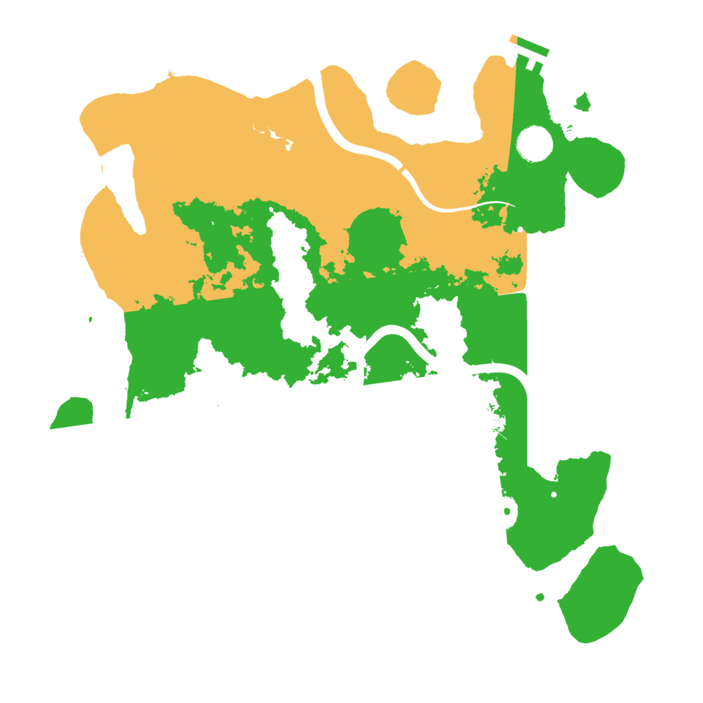 Biome Rust Map: Procedural Map, Size: 3500, Seed: 371454