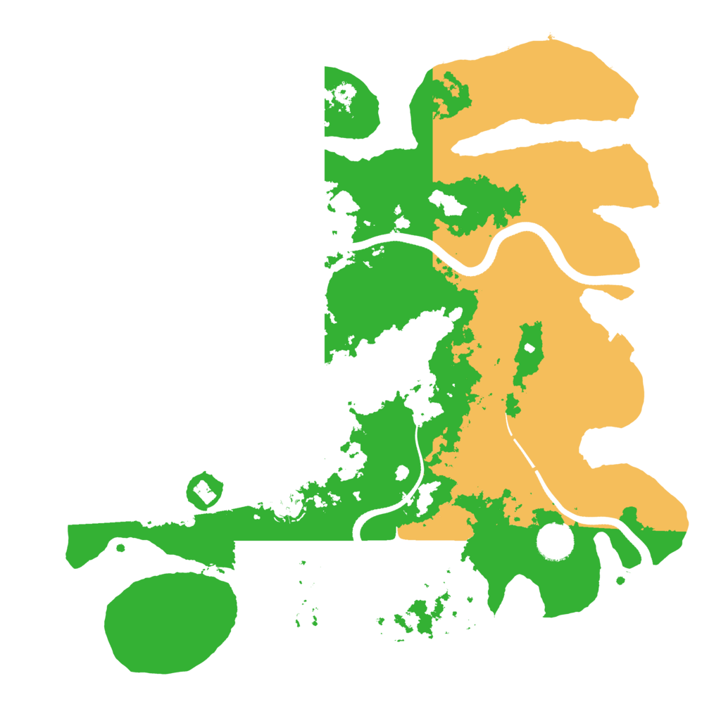 Biome Rust Map: Procedural Map, Size: 3500, Seed: 199384359