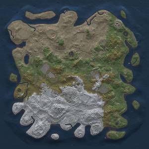 Thumbnail Rust Map: Procedural Map, Size: 4250, Seed: 5639, 18 Monuments