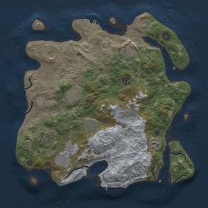 Thumbnail Rust Map: Procedural Map, Size: 3500, Seed: 1544882098, 17 Monuments