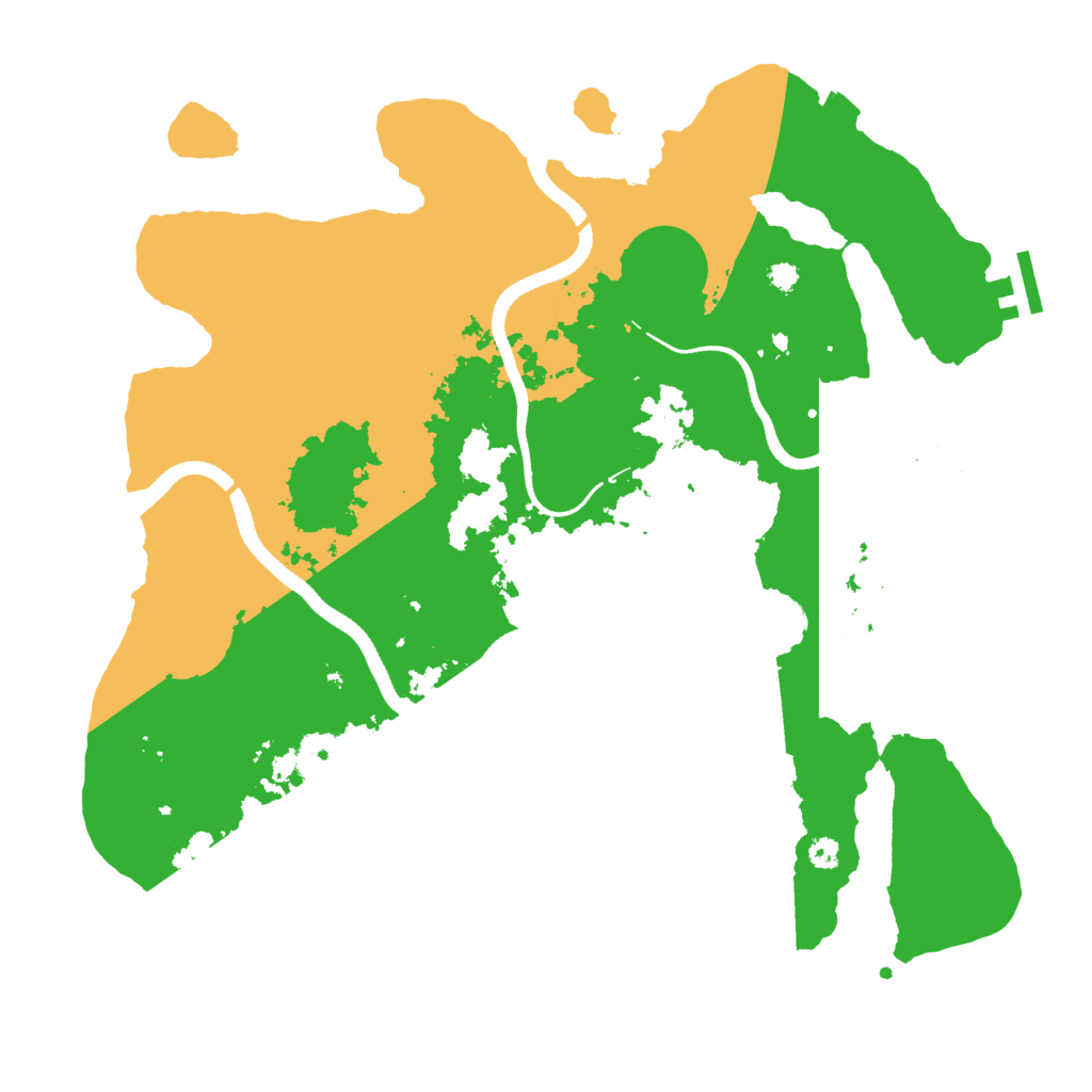 Biome Rust Map: Procedural Map, Size: 3500, Seed: 1544882098