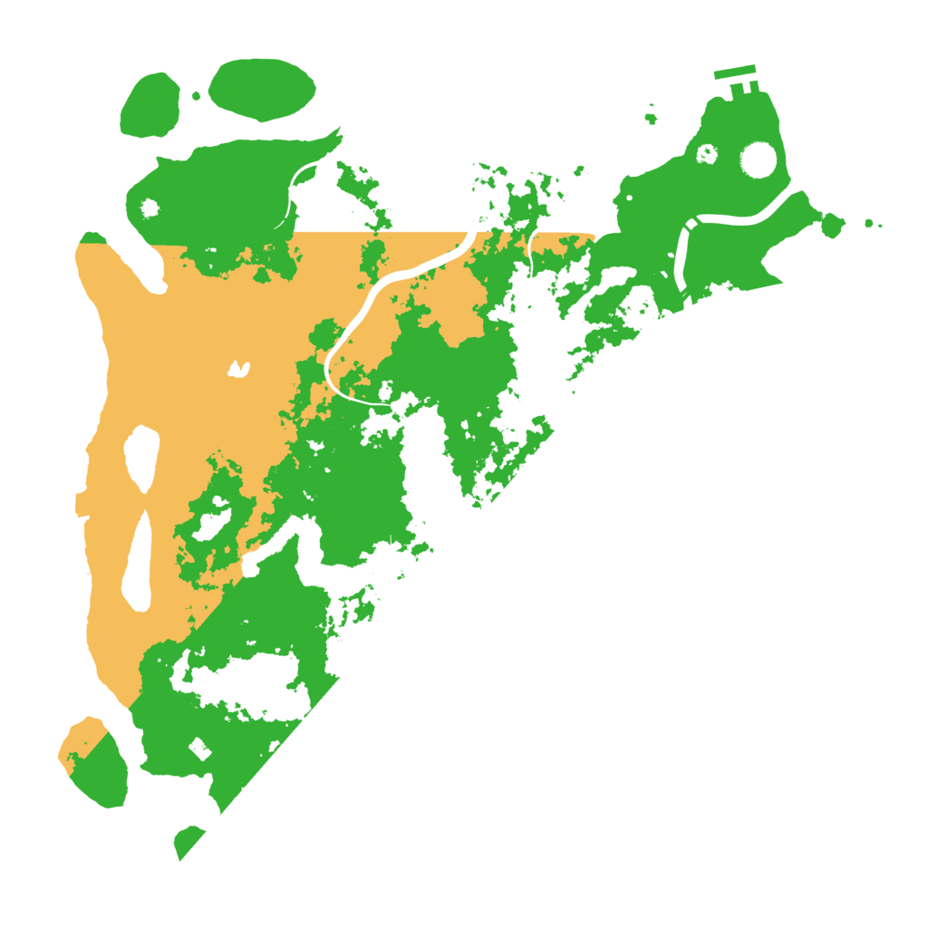 Biome Rust Map: Procedural Map, Size: 4500, Seed: 59757302