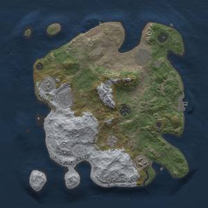 Thumbnail Rust Map: Procedural Map, Size: 3000, Seed: 1102374706, 14 Monuments