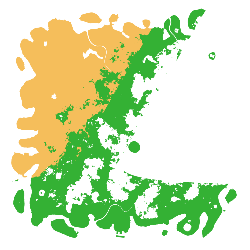 Biome Rust Map: Procedural Map, Size: 6000, Seed: 110410741