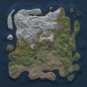 Thumbnail Rust Map: Procedural Map, Size: 4000, Seed: 1584928756, 18 Monuments