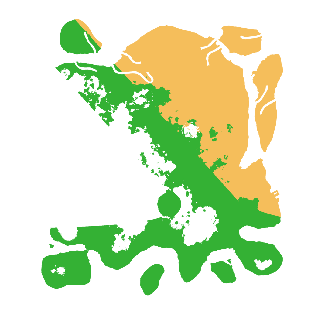 Biome Rust Map: Procedural Map, Size: 3500, Seed: 514719046