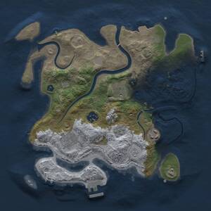 Thumbnail Rust Map: Procedural Map, Size: 3000, Seed: 5003, 10 Monuments