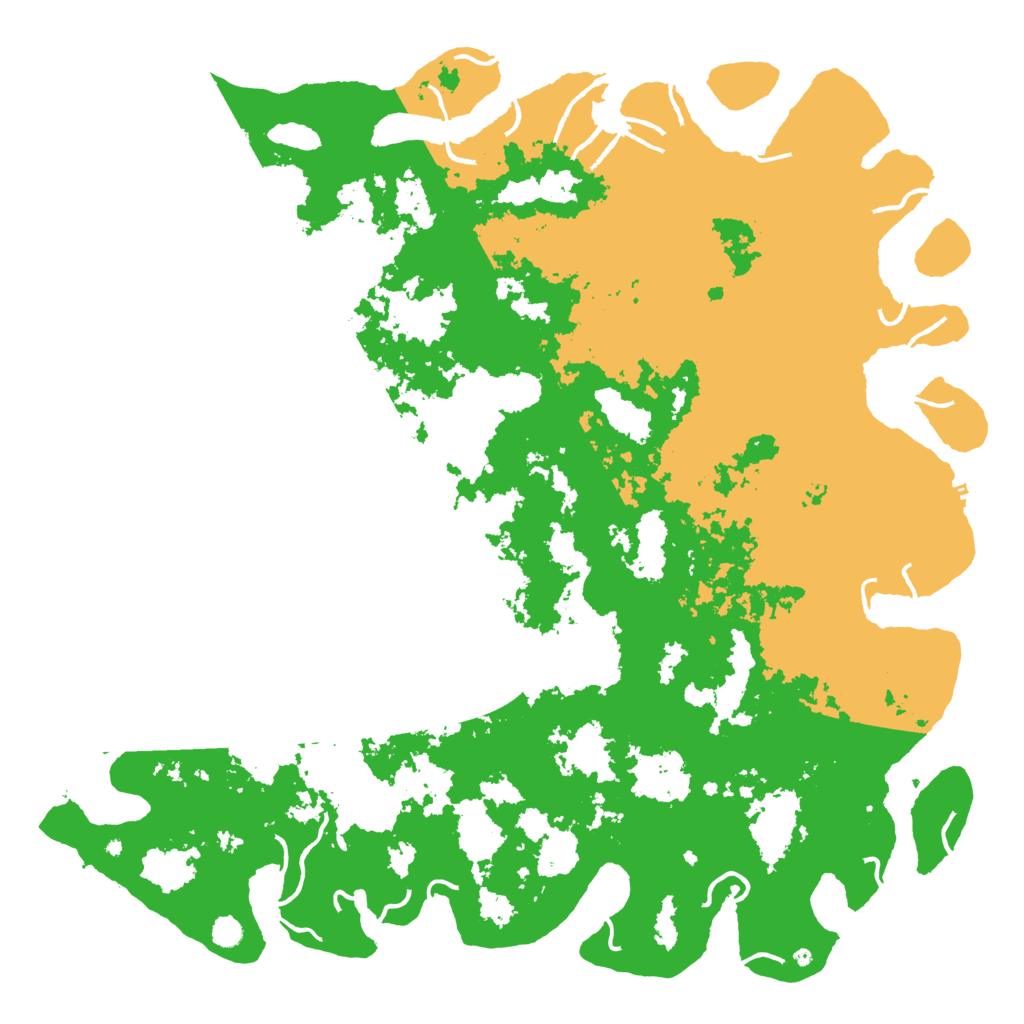 Biome Rust Map: Procedural Map, Size: 6000, Seed: 50001