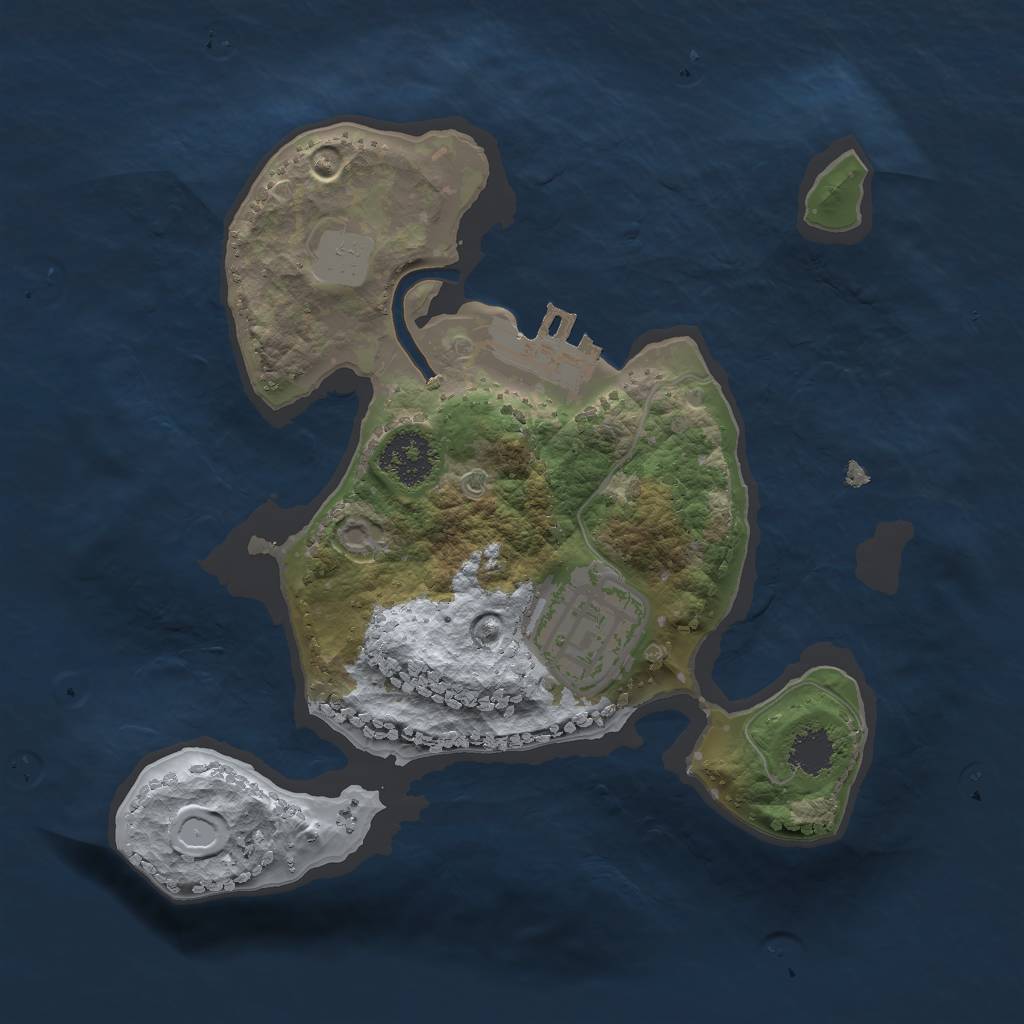 Rust Map: Procedural Map, Size: 2000, Seed: 971, 7 Monuments
