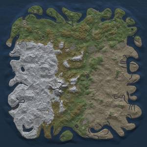 Thumbnail Rust Map: Procedural Map, Size: 6000, Seed: 300, 20 Monuments