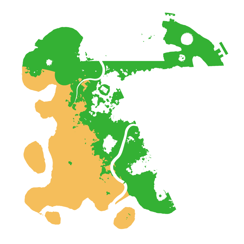 Biome Rust Map: Procedural Map, Size: 3600, Seed: 69696969