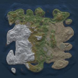 Thumbnail Rust Map: Procedural Map, Size: 3700, Seed: 853119818, 19 Monuments