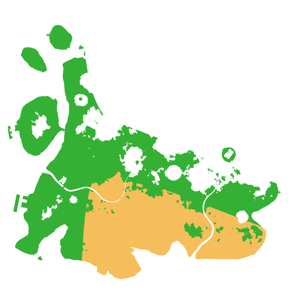 Biome Rust Map: Procedural Map, Size: 3500, Seed: 194816696