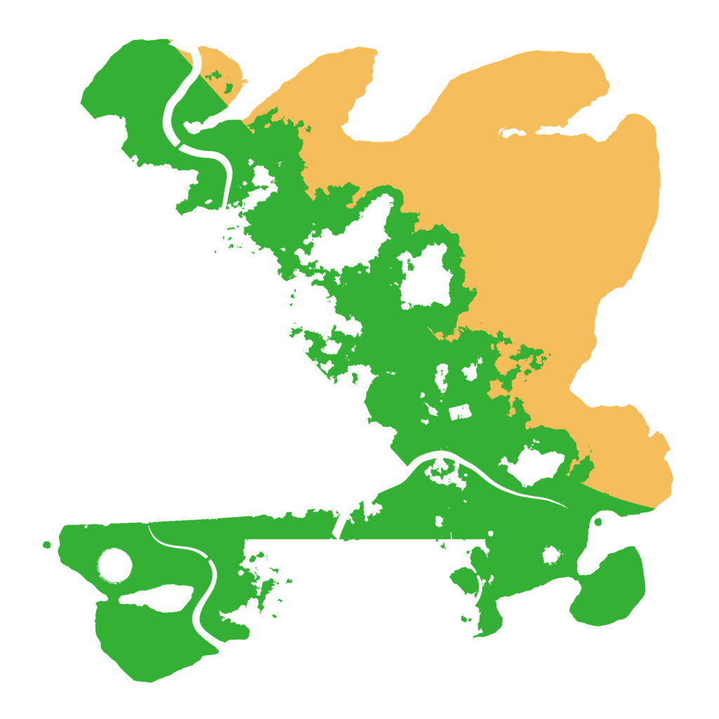 Biome Rust Map: Procedural Map, Size: 3700, Seed: 910223893