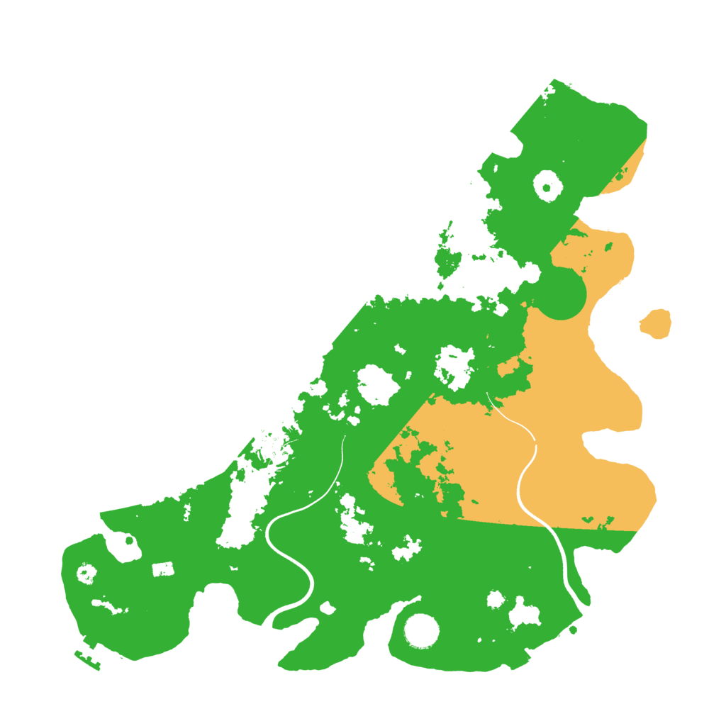 Biome Rust Map: Procedural Map, Size: 3700, Seed: 2041135803