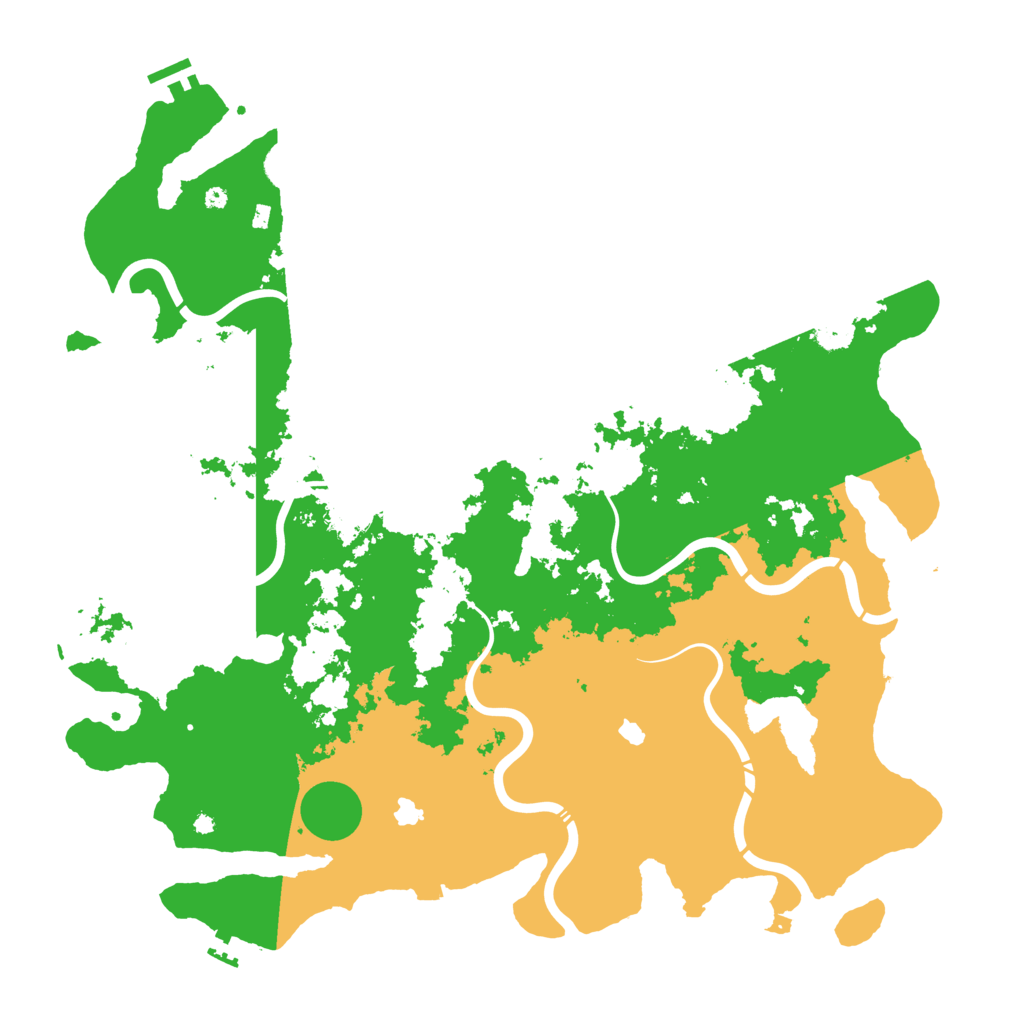 Biome Rust Map: Procedural Map, Size: 4600, Seed: 36478