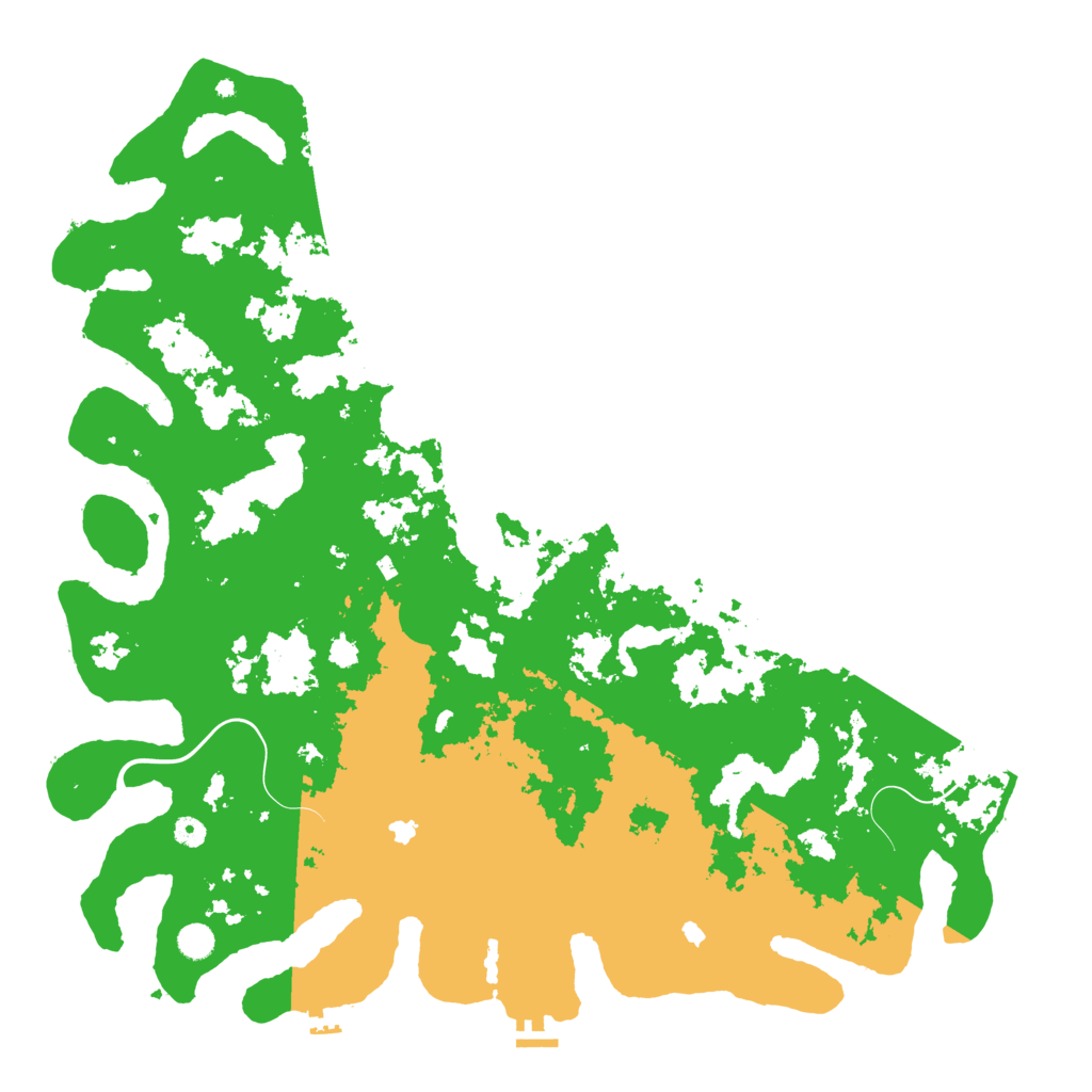 Biome Rust Map: Procedural Map, Size: 5250, Seed: 1041276696
