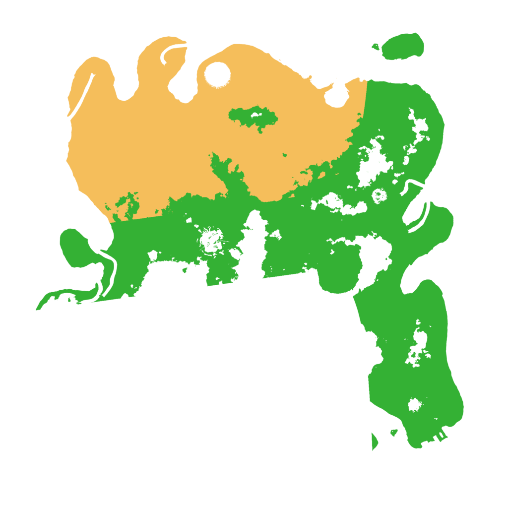 Biome Rust Map: Procedural Map, Size: 3500, Seed: 57385777