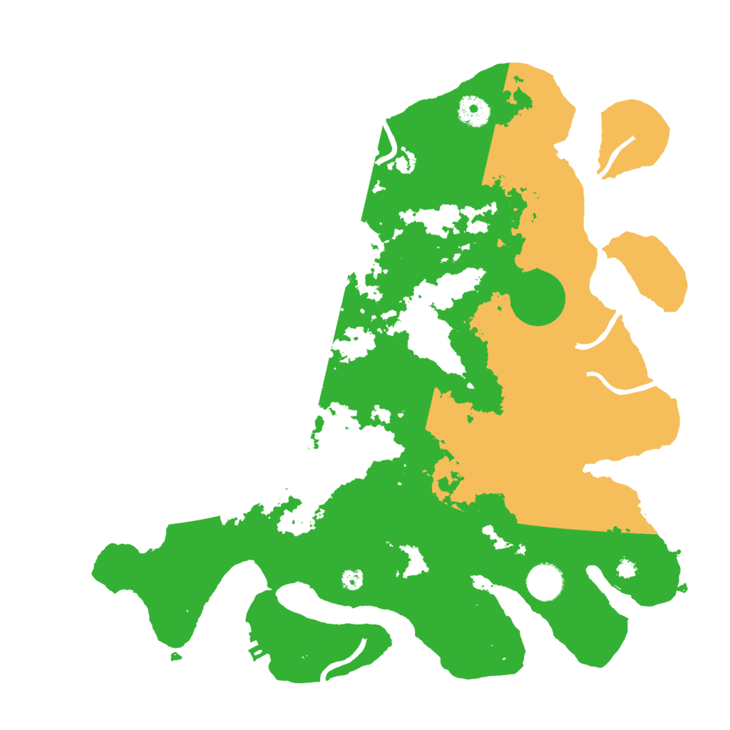 Biome Rust Map: Procedural Map, Size: 3500, Seed: 1991009542