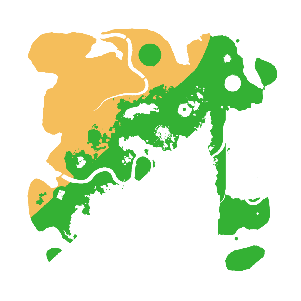 Biome Rust Map: Procedural Map, Size: 3500, Seed: 525394620