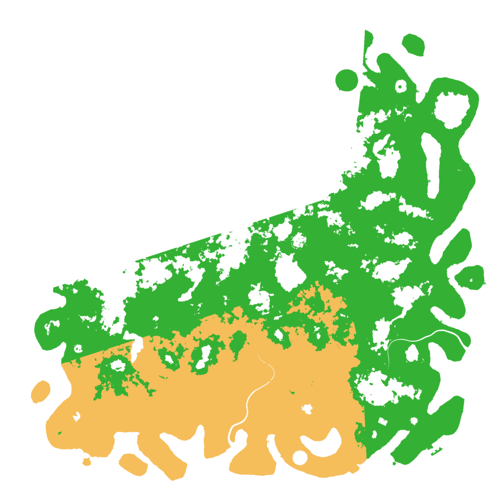 Biome Rust Map: Procedural Map, Size: 6000, Seed: 2100715729